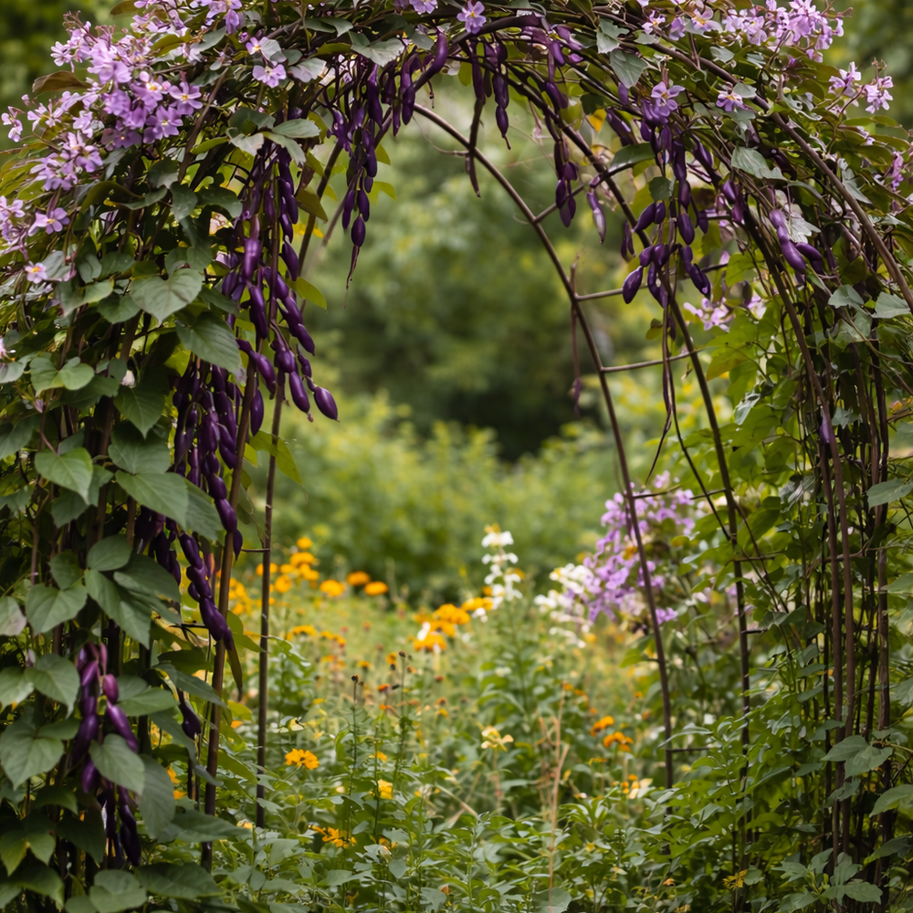 Moonshadow Hyacinth Bean – Flower & Edible Starter Plant